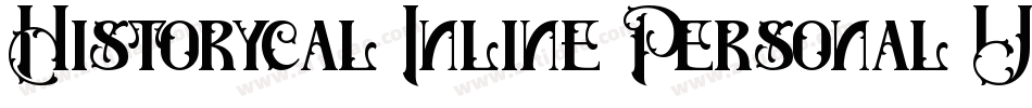Historycal Inline Personal Use字体转换